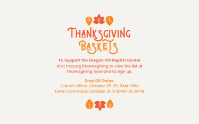 Thanksgiving Baskets for Oregon Hill 2021
