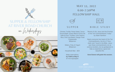 Wednesday Night Supper & Fellowship — May 11, 2022