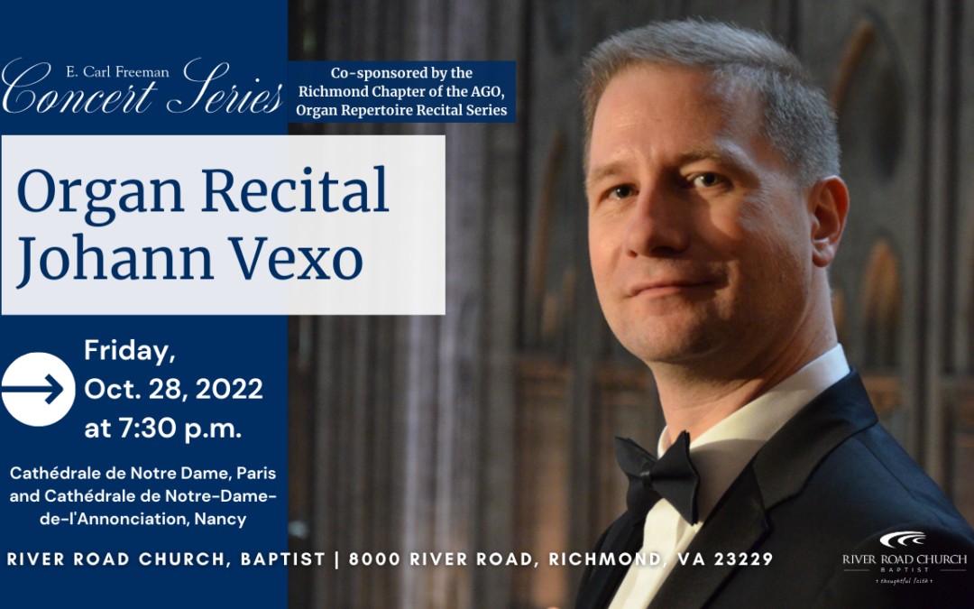 Organ Recital — Johann Vexo | 2022-2023 Concert Series