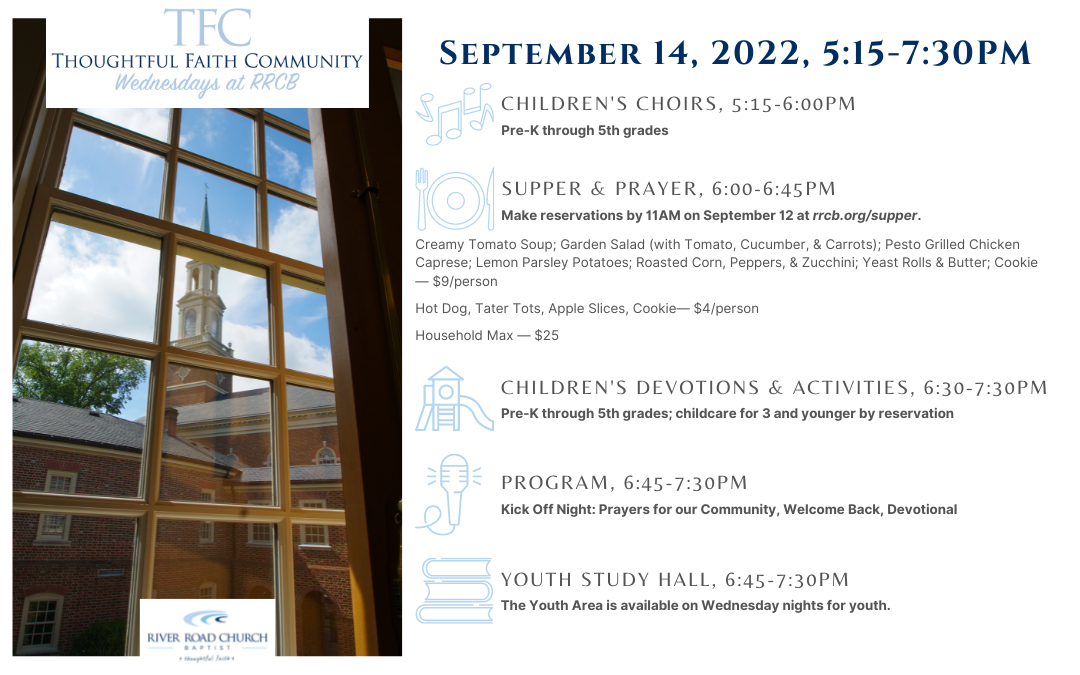 Thoughtful Faith Community — September 14, 2022