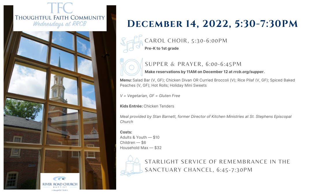 Thoughtful Faith Community — December 14, 2022